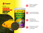 Tropical Cichlid Herbivore Medium Pellet - Imagem 2