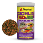 Tropical Cichlid Red & Green Medium Sticks